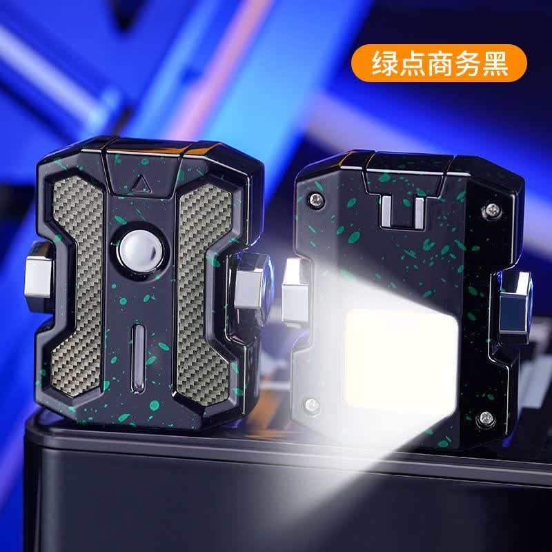 فندک پلاسما مدل اسپینری چراغ سه حالته فلزی