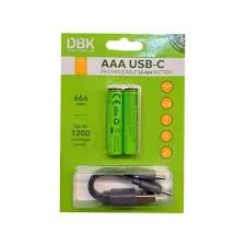 باتری ﻧﯿﻢ ﻗﻠﻢ ﺷﺎﺭﮊﯼ ۶۶۶ ﻣﯿﻠﯽ TYPE-C DBK