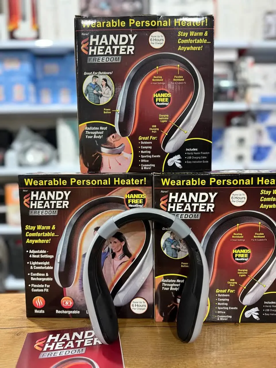 هیتر گردنی شارژی مدل Handy Heater Freedom (Wearable Neck Heater)