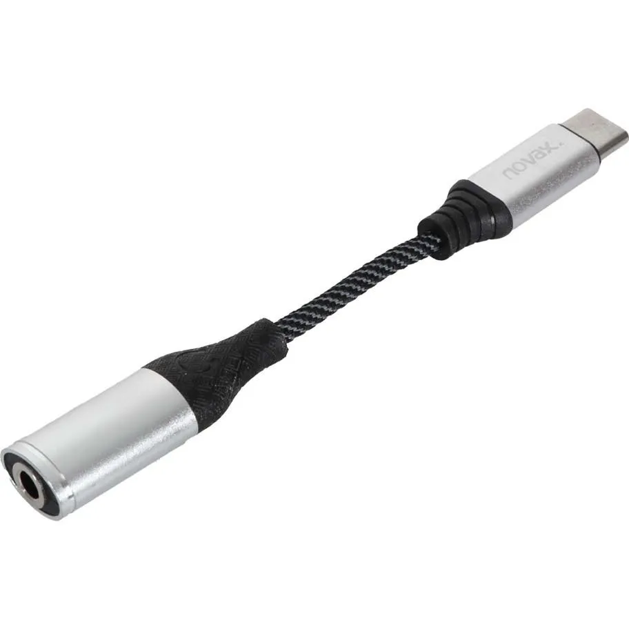 تبدیل Type C به جک ۳.۵ میلی&zwnj;متری نواکس  مدل NOVAX AUDIO OT-04 طول ۱۰ سانتی&zwnj;متر